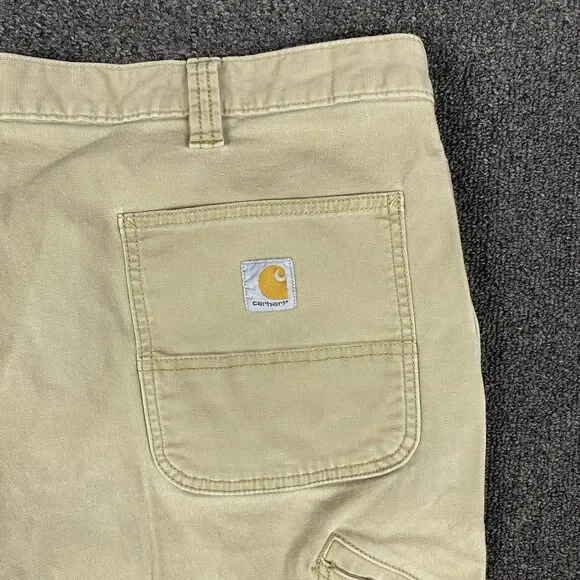 Carhartt BN2291 M Rugged Flex Relaxed Fit Canvas Work Pants Khaki 44x31 - Picture 6 of 14